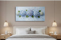 Hydrangea Bliss Wall Art – Blue Floral Canvas for Fresh Interiors