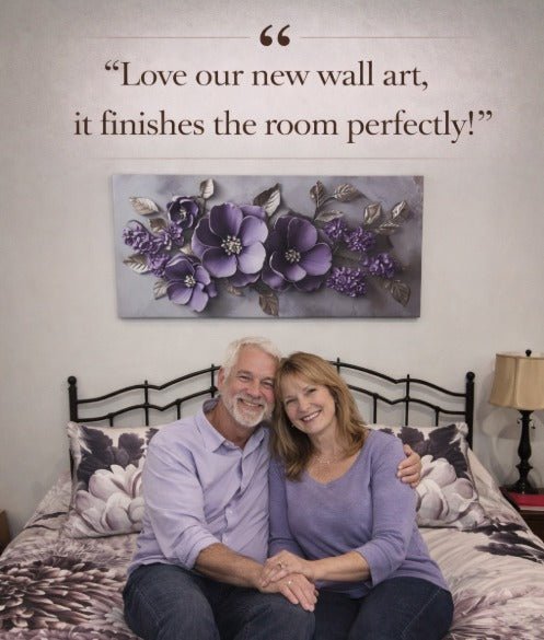 Modern Blossom Wall Art – Oversized Flower Canvas for Bedroom and Living Room Decor - Sense for Decor