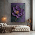 Royal Bloom – Purple Petal Wall Art Canvas