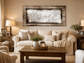 Rustic Home Canvas – Farmhouse Style Wall Decor for Living Room and Kitchen