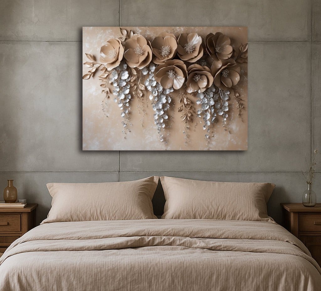 Soft Elegance Bloom Floral Wall Art Canvas Print - Sense for Decor