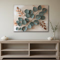 Teal Harmony Branch Botanical Canvas Wall Art