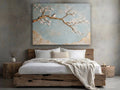 Tranquil Blossom Symphony V3 – Elegant Floral Wall Art with Gold Accents