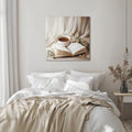 Tranquil Escape – Tea and Book Canvas Wall Art