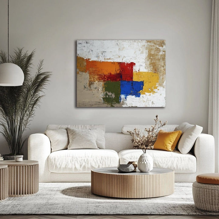 Urban Color Grid – Abstract Geometric Wall Art - Sense for Decor
