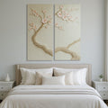 Whispering Branches Rose | Blush Pink Floral Wall Art for Bedroom & Living Room