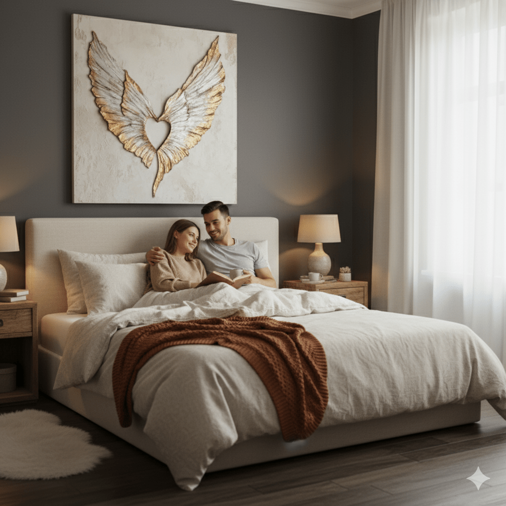 Wings of Love V7 – Angel Wings Wall Art for a Serene & Elegant Home - Sense for Decor