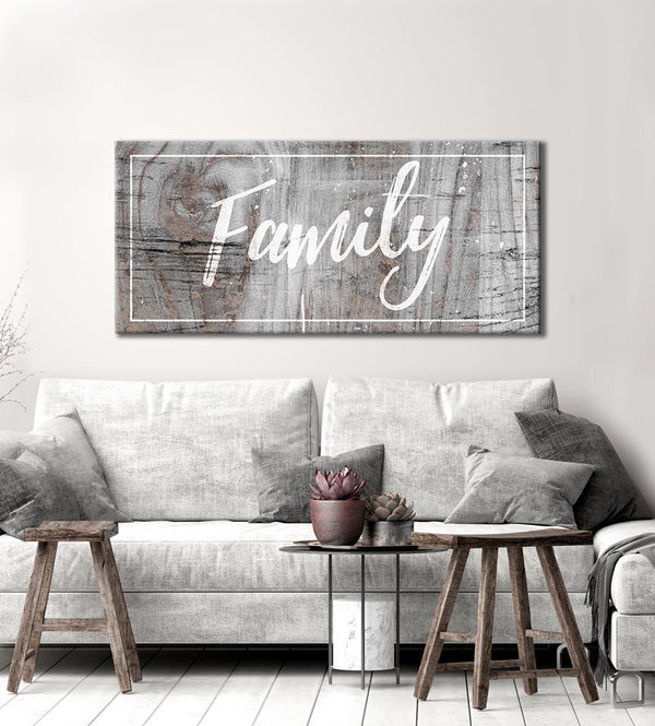 Family Wall Art: Family (Wood Frame Ready To Hang) - Sense for Decor