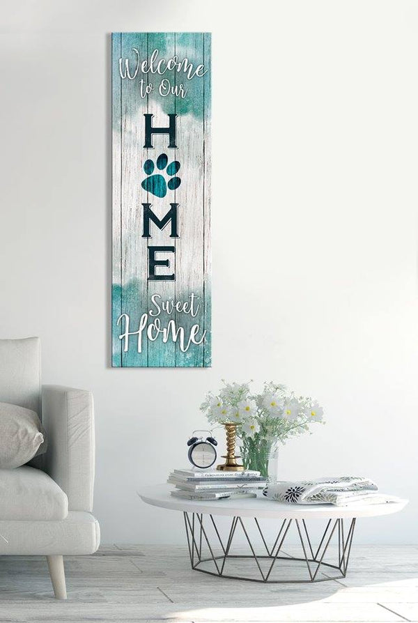 Pet Wall Art To Our Home Sweet Home (Wood Frame Ready To Hang Sense for Decor