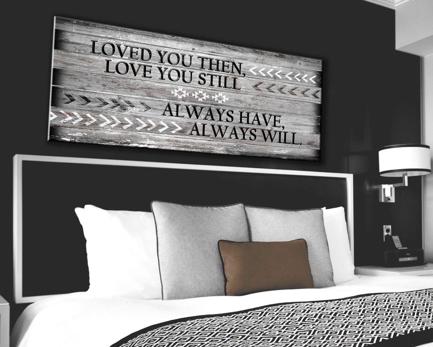 Bedroom Wall Art: Love You Still Large Wall Art 2 Sizes Available (Wood Frame Ready To Hang)