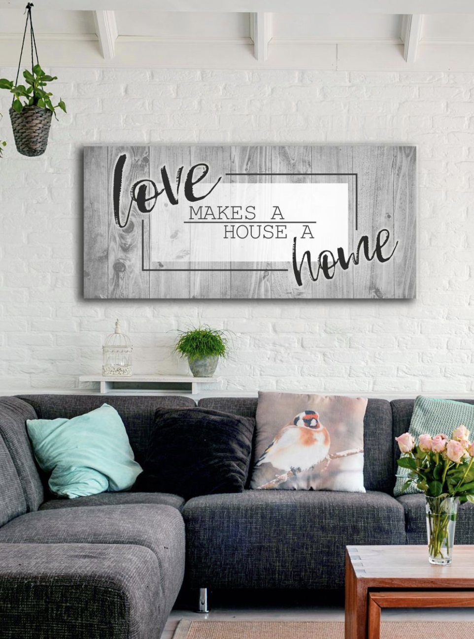 Bedroom Wall Art Love Makes A Home