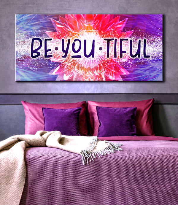 Teen Wall Art BeYouTiful (Wood Frame Ready To Hang) Sense for Decor