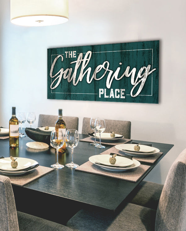 Kitchen Wall Art The Gathering Place (Wood Frame Ready To Hang