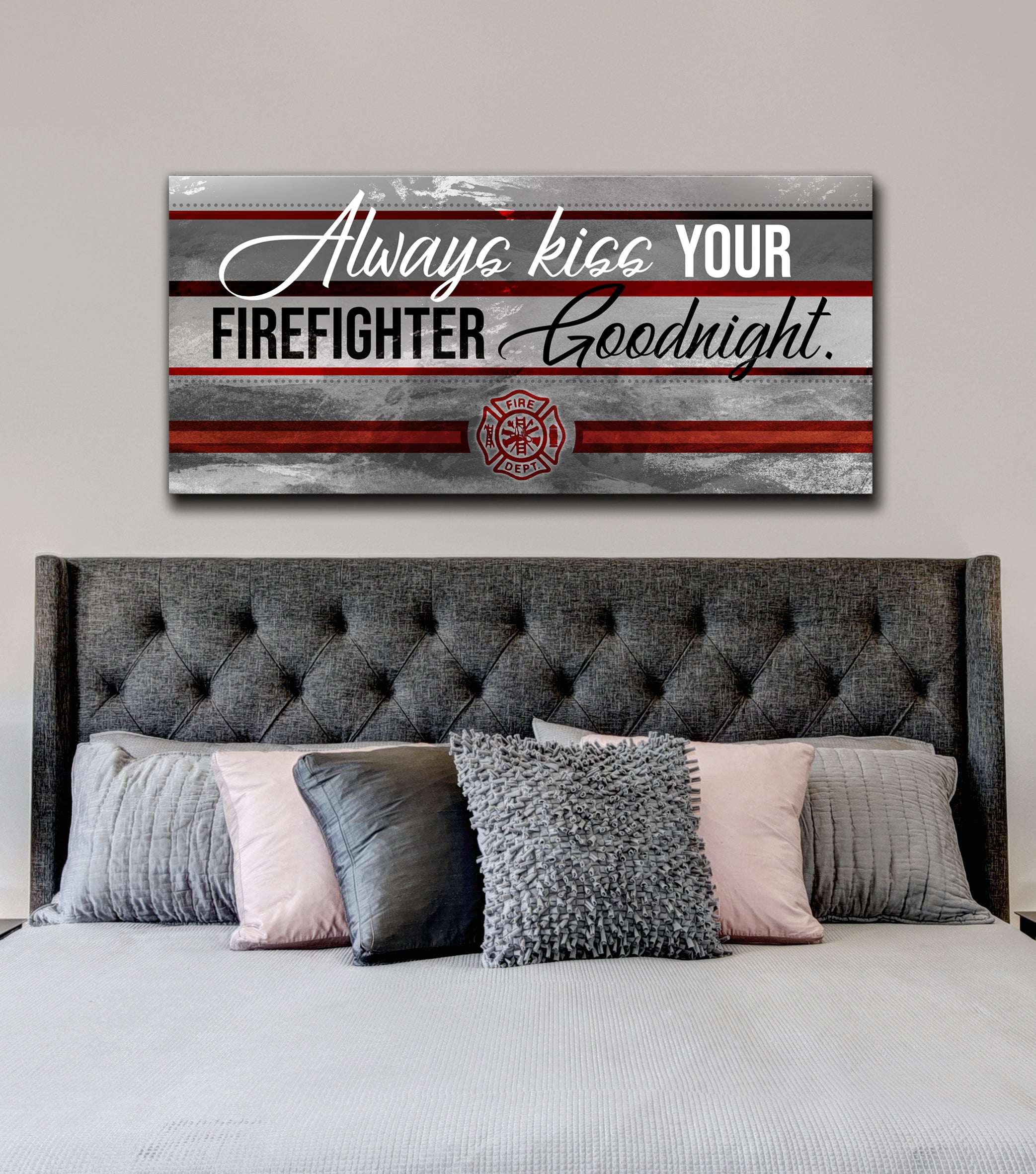 scesy, Always kiss your Firefighter goodnight T-shirt - Scesy