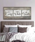 Bedroom Wall Art: Get Comfy Stay A While (Wood Frame Ready To Hang)