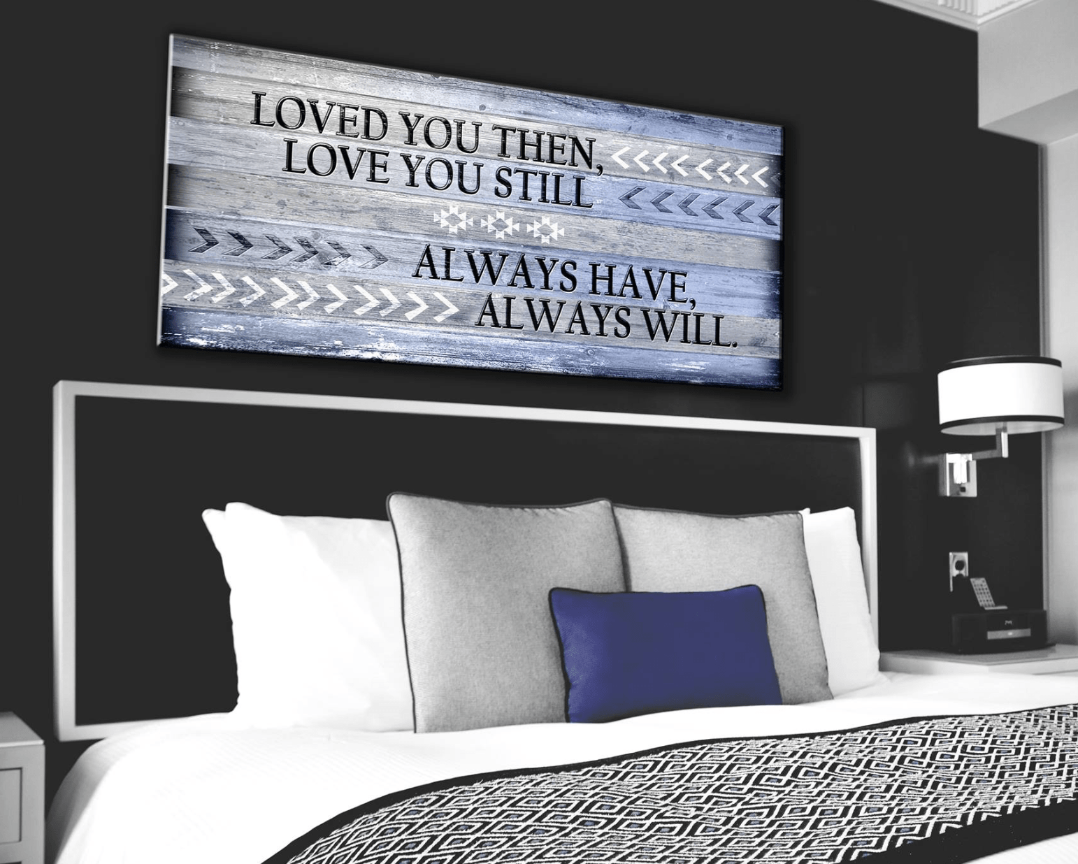 Bedroom Wall Art: Love You Still Large Wall Art 2 Sizes Available (Wood Frame Ready To Hang) - Sense for Decor