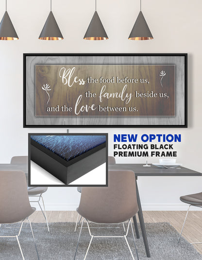 Christian Wall Art: Bless the food before us Wall Art MULTIPLE Colours Available
