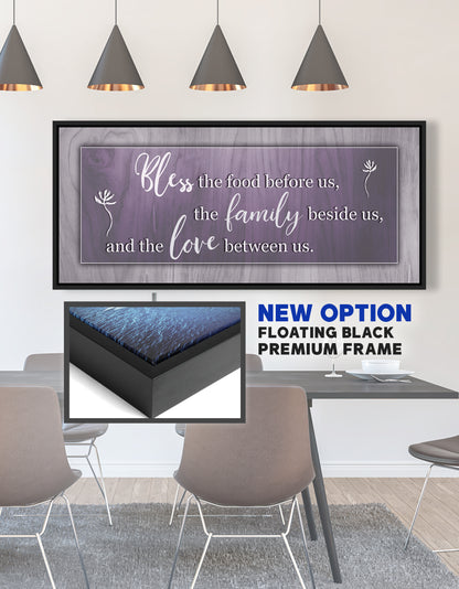 Christian Wall Art: Bless the food before us Wall Art MULTIPLE Colours Available