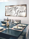 Christian Wall Art: Amazing Grace (Wood Frame Ready To Hang)