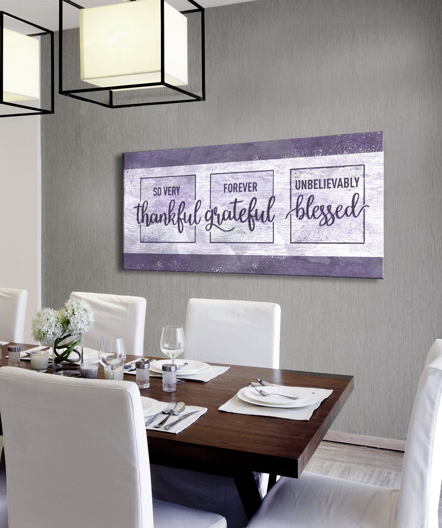 Christian Wall Art: So Very Thankful Forever Grateful Unbelievably Blessed - Sense for Decor