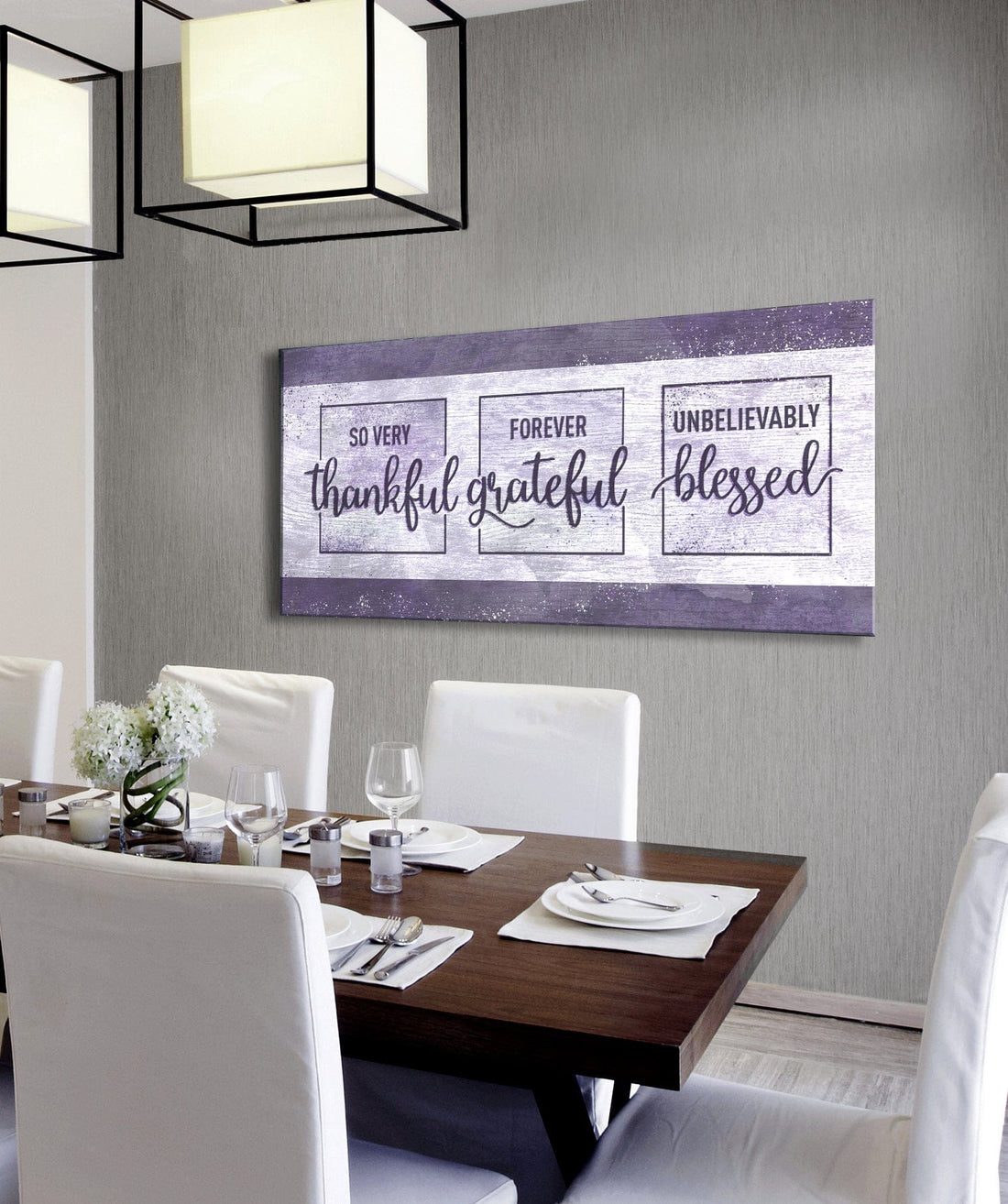 Christian Wall Art: So Very Thankful Forever Grateful Unbelievably Blessed - Sense for Decor