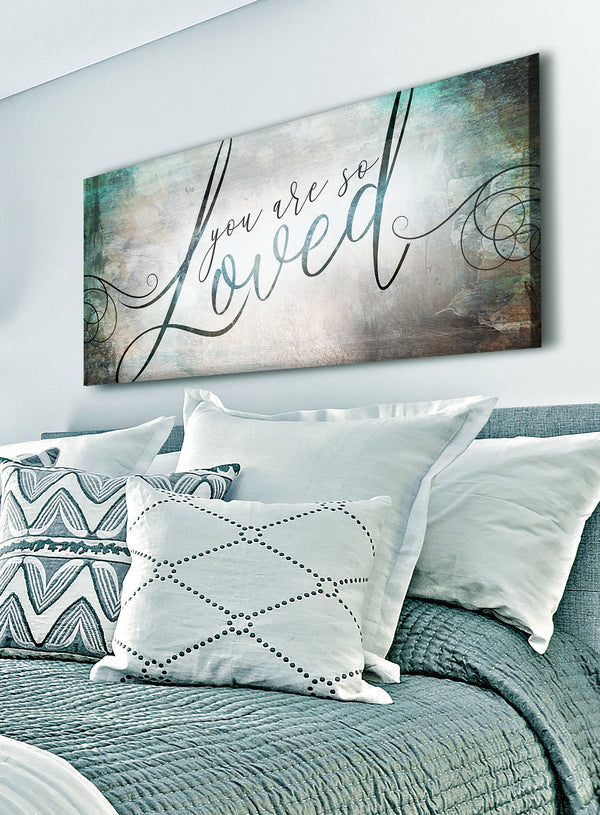 Couples Wall Art You Are So Loved V2 (Wood Frame Ready To Hang