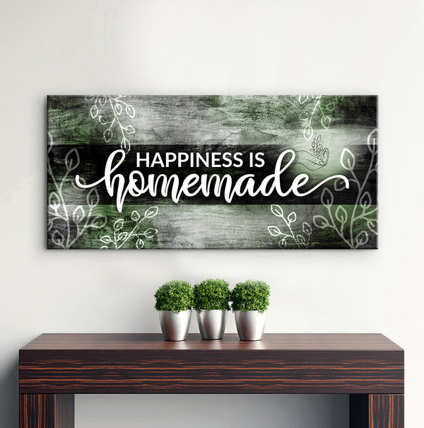 Home Wall Art Happiness is Homemade V3 (Wood Frame Ready To Hang