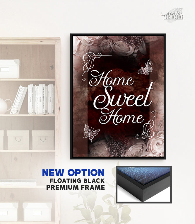 Home Wall Art: Put Your Arms Around Me And I'm Home (Wood Frame Ready -  Sense for Decor