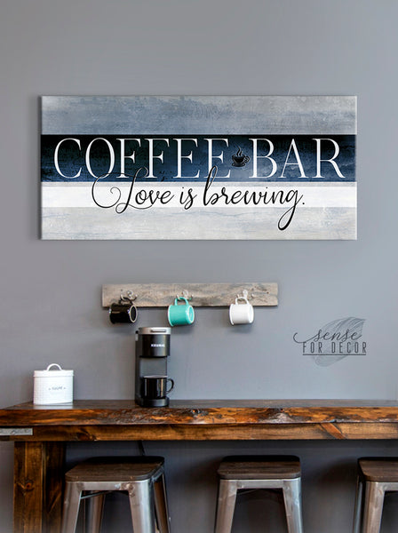 VILIGHT Coffee Bar Accessories Love is Brewing - Farmhouse Coffee
