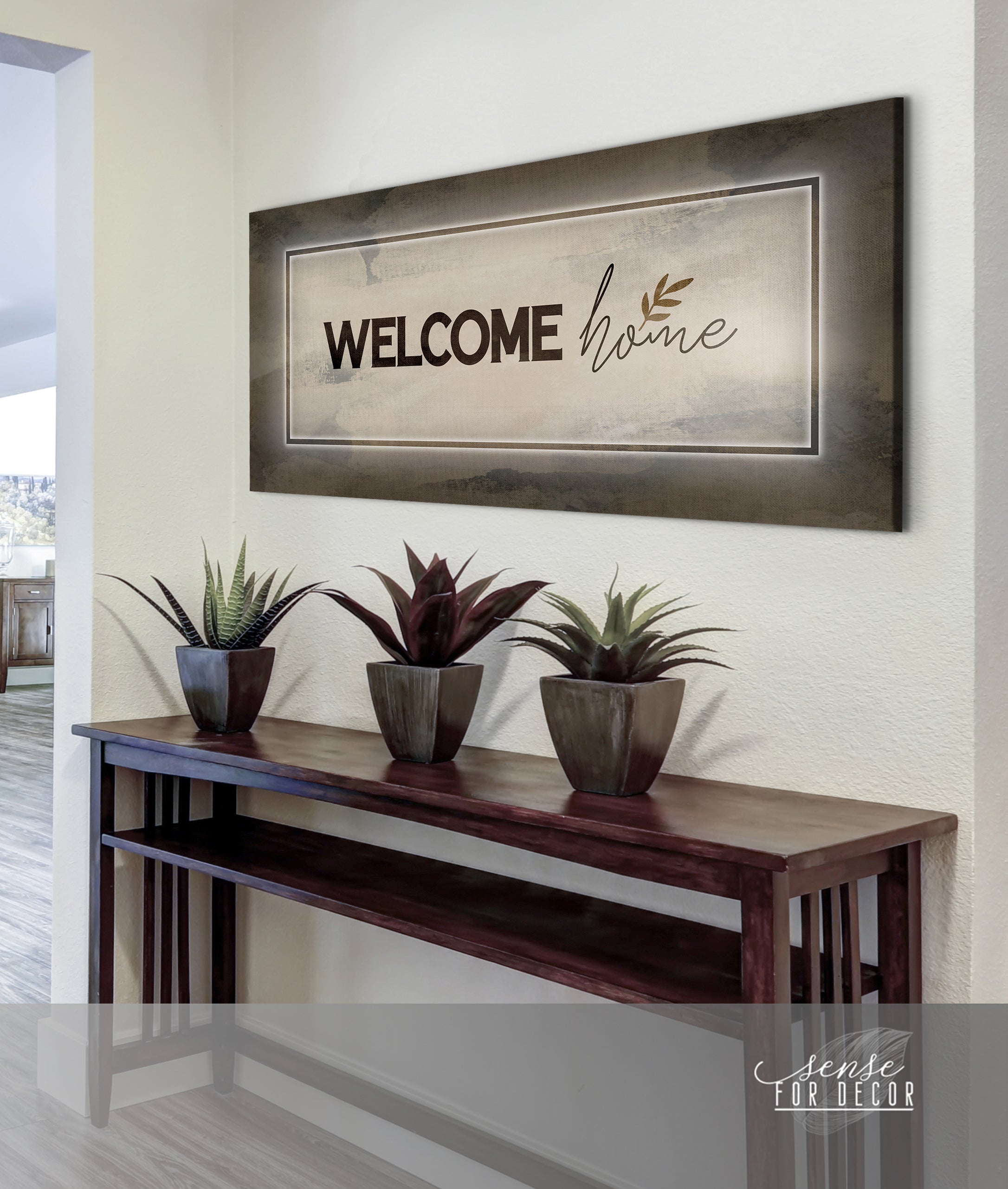 Home Wall Art Welcome Sign Wood