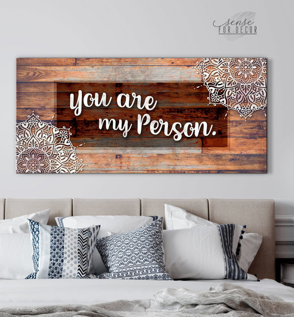 Couples Wall Art You Are My Favorite Person V3 (Wood Frame Ready To H