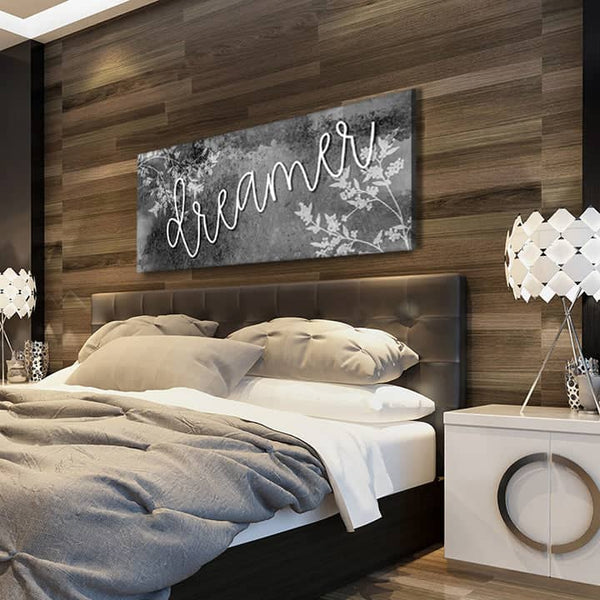 Bedroom Wall Art Dreamer V2 (Wood Frame Ready To Hang) Sense Of Art