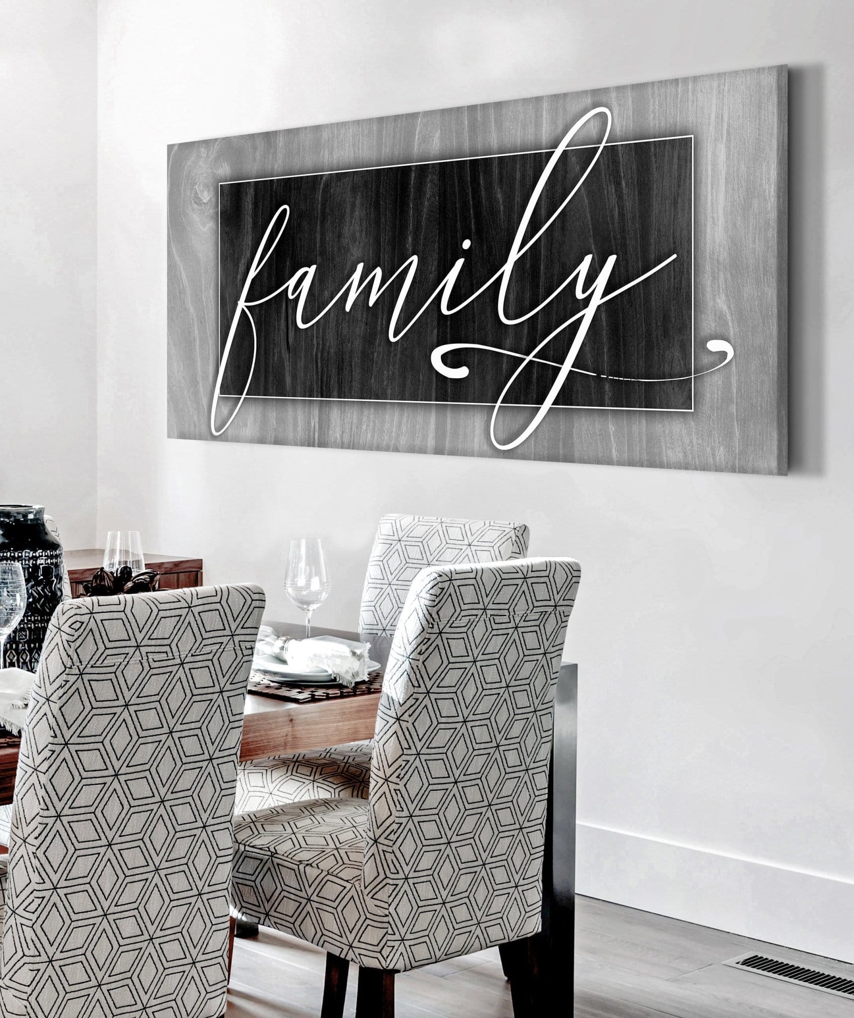 Family Canvas Wall Art – Inspirational Quote Home Décor – Sense