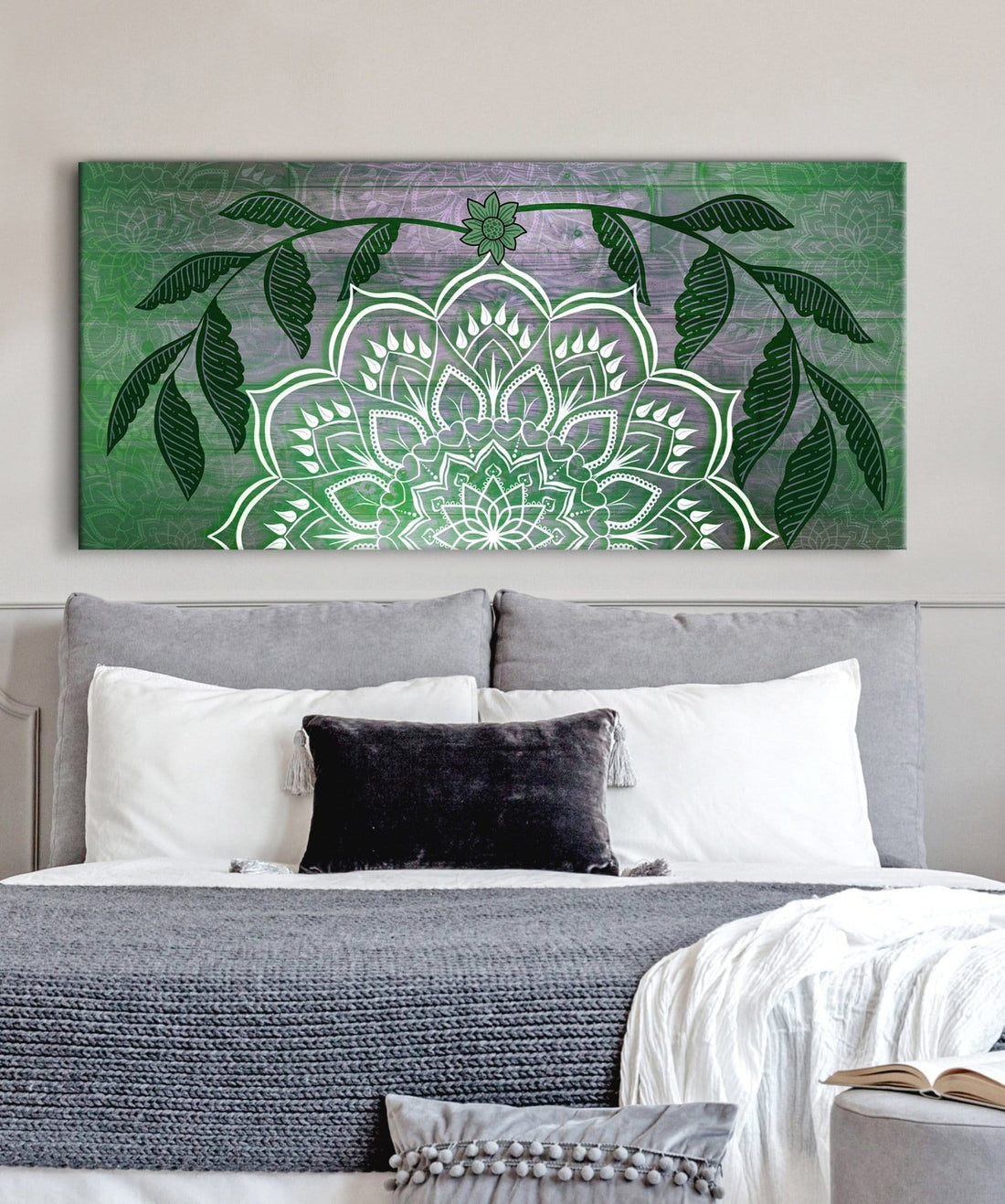 Home Wall Art: Boho Mandala Art V2 (Wood Frame Ready To Hang) - Sense for Decor