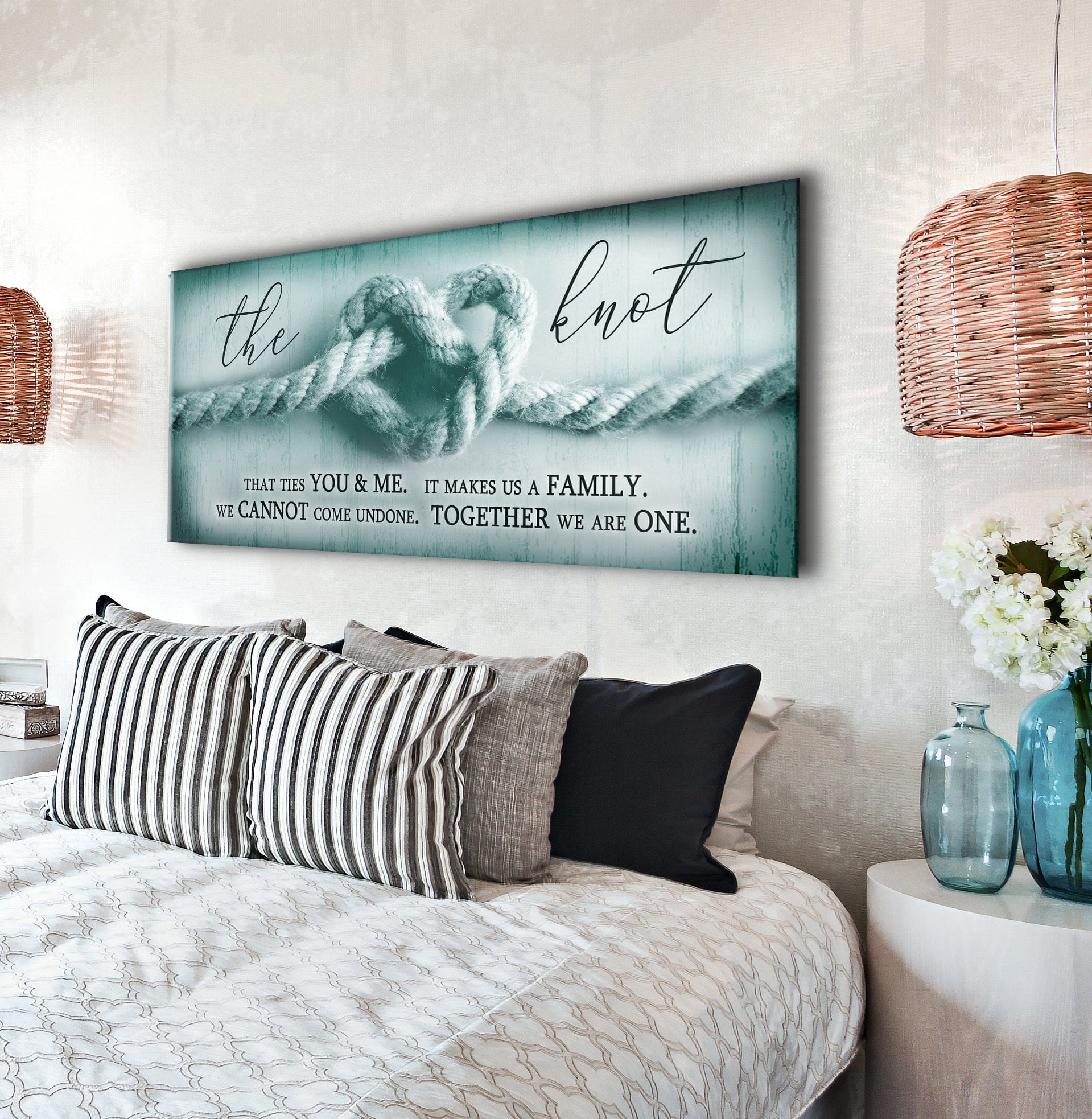 Home Wall Art: The Knot (Wood Frame Ready To Hang) - Sense for Decor