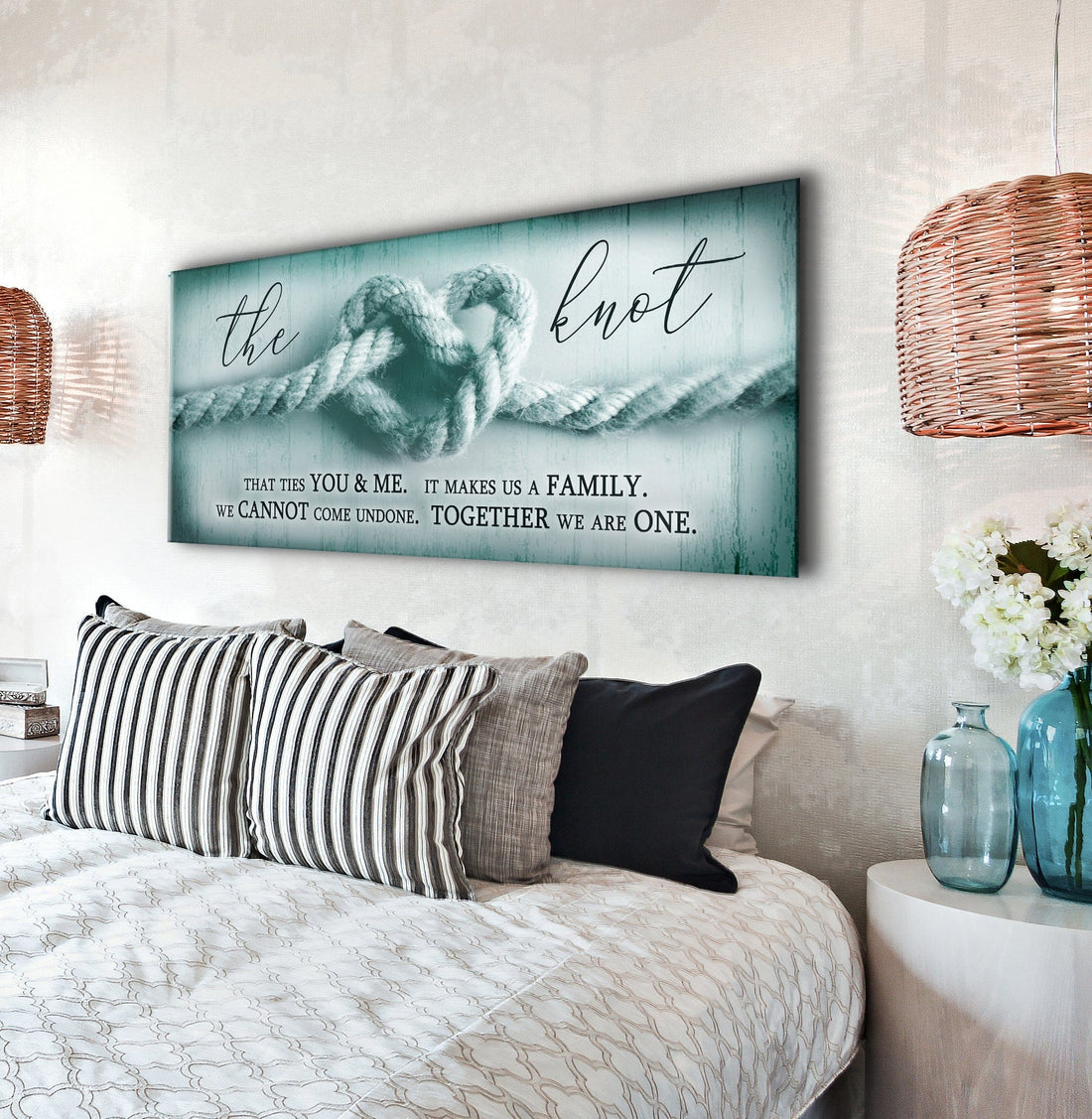 Home Wall Art: The Knot (Wood Frame Ready To Hang) - Sense for Decor
