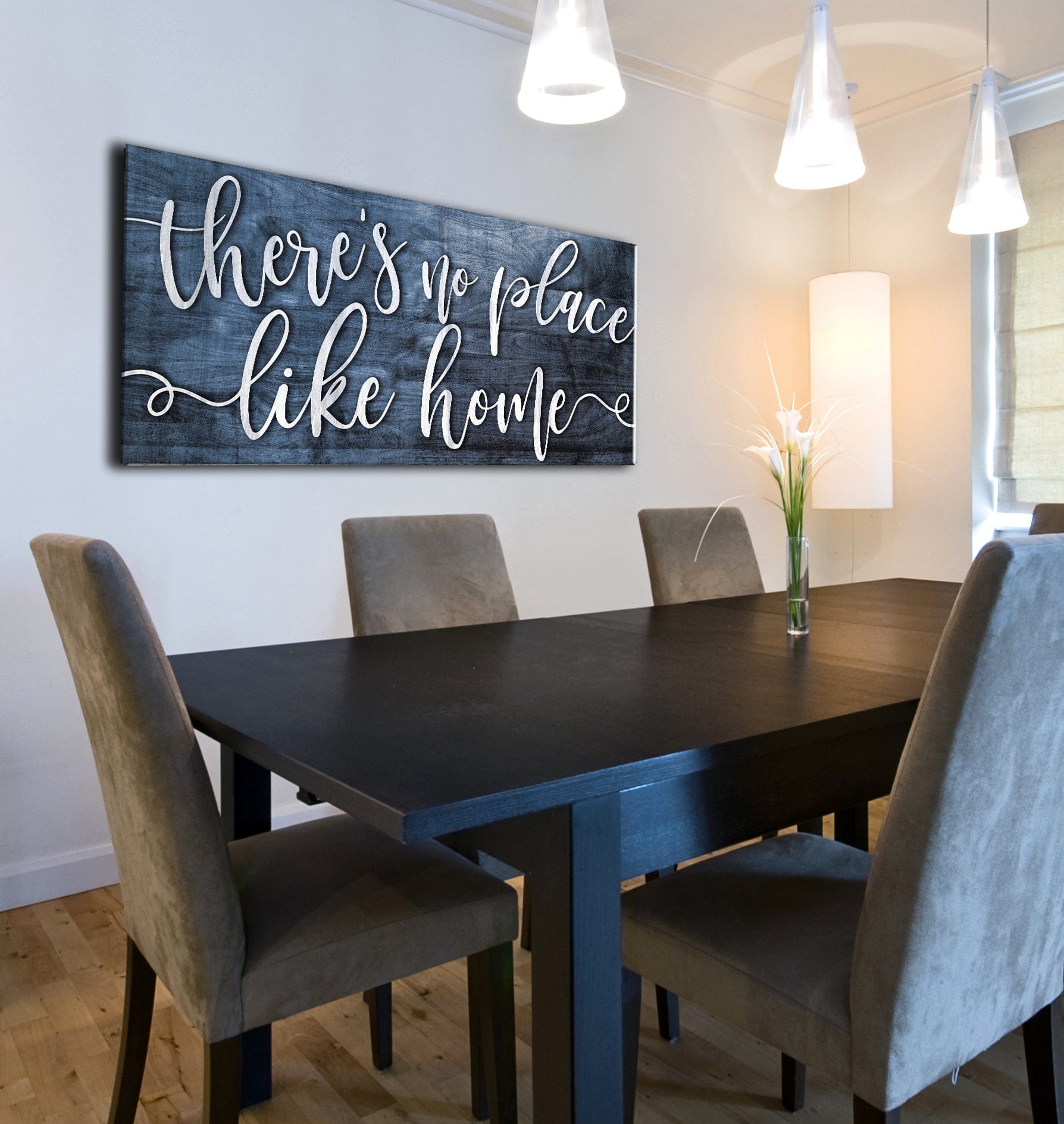 Home Wall Art: There's No Place Like Home V2 (Wood Frame Ready To Hang) - Sense for Decor