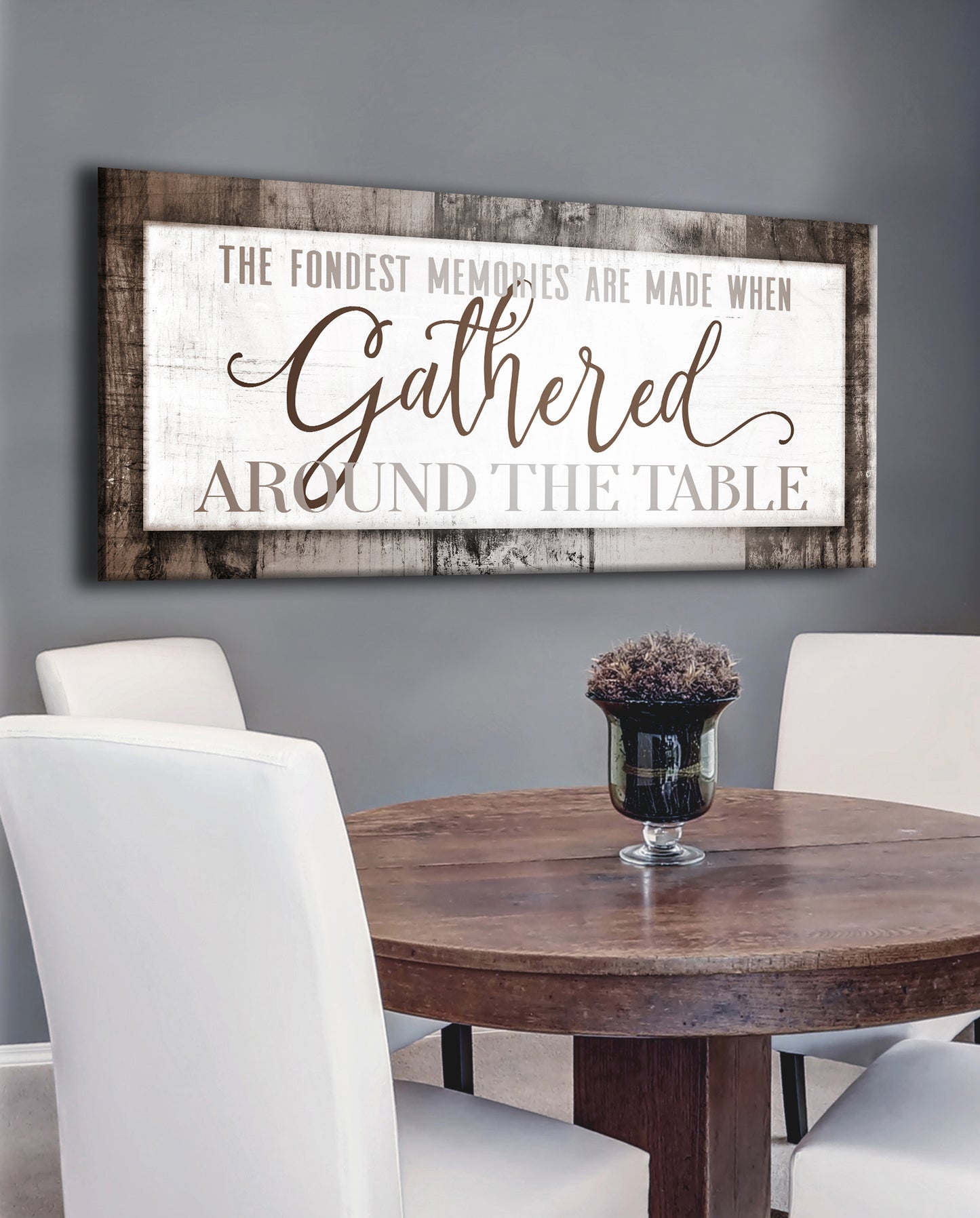 Home Wall Art: The Fondest Memories (Wood Frame Ready To Hang)