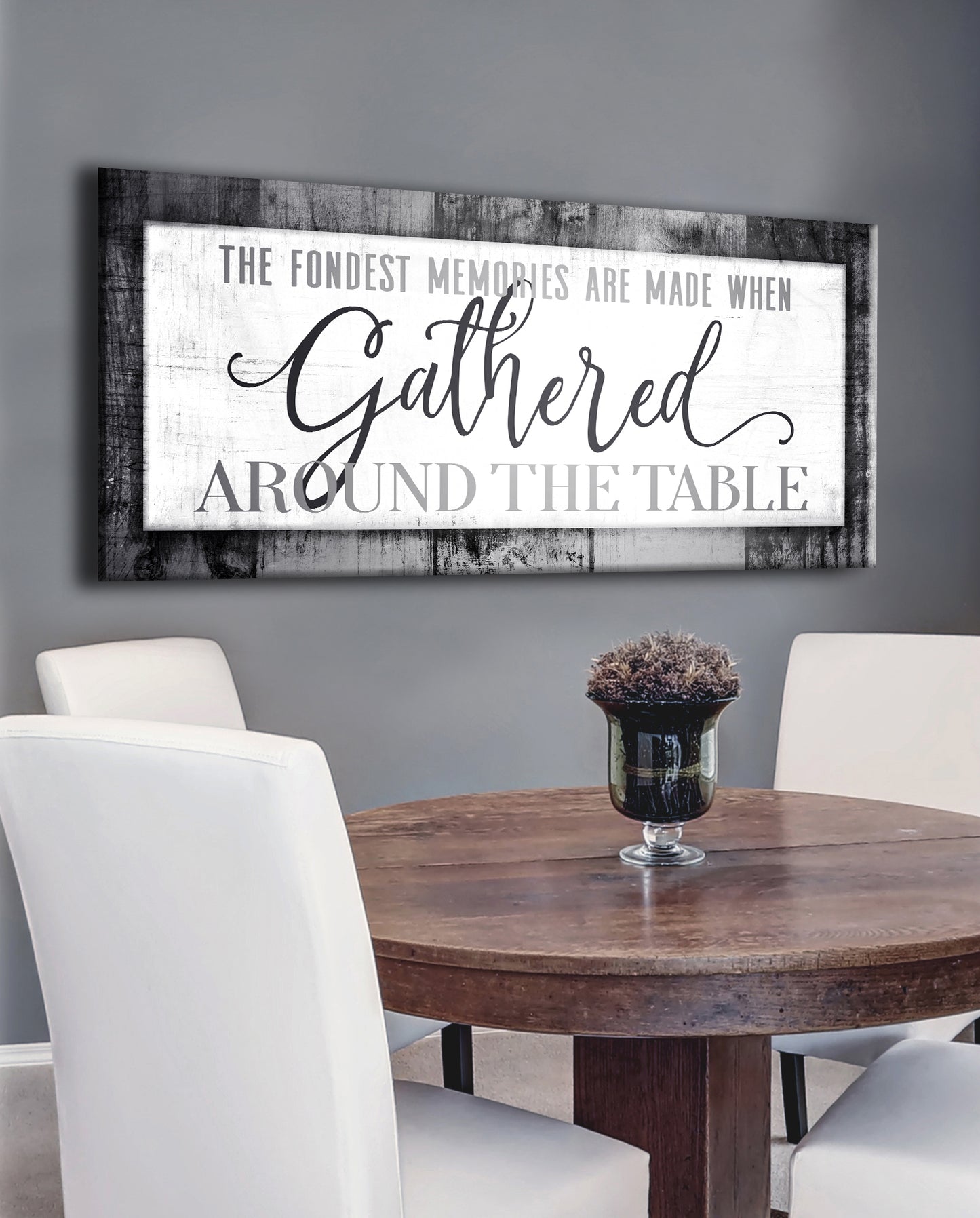 Home Wall Art: The Fondest Memories (Wood Frame Ready To Hang)