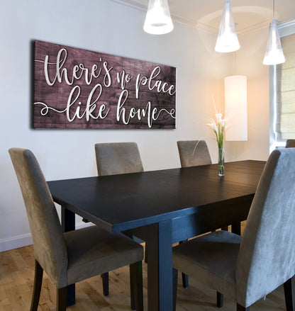 Home Wall Art: There's No Place Like Home V2 (Wood Frame Ready To Hang)