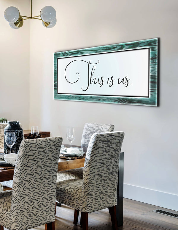 Bedroom Wall Art This Is Us (Wood Frame Ready To Hang) Sense for Decor