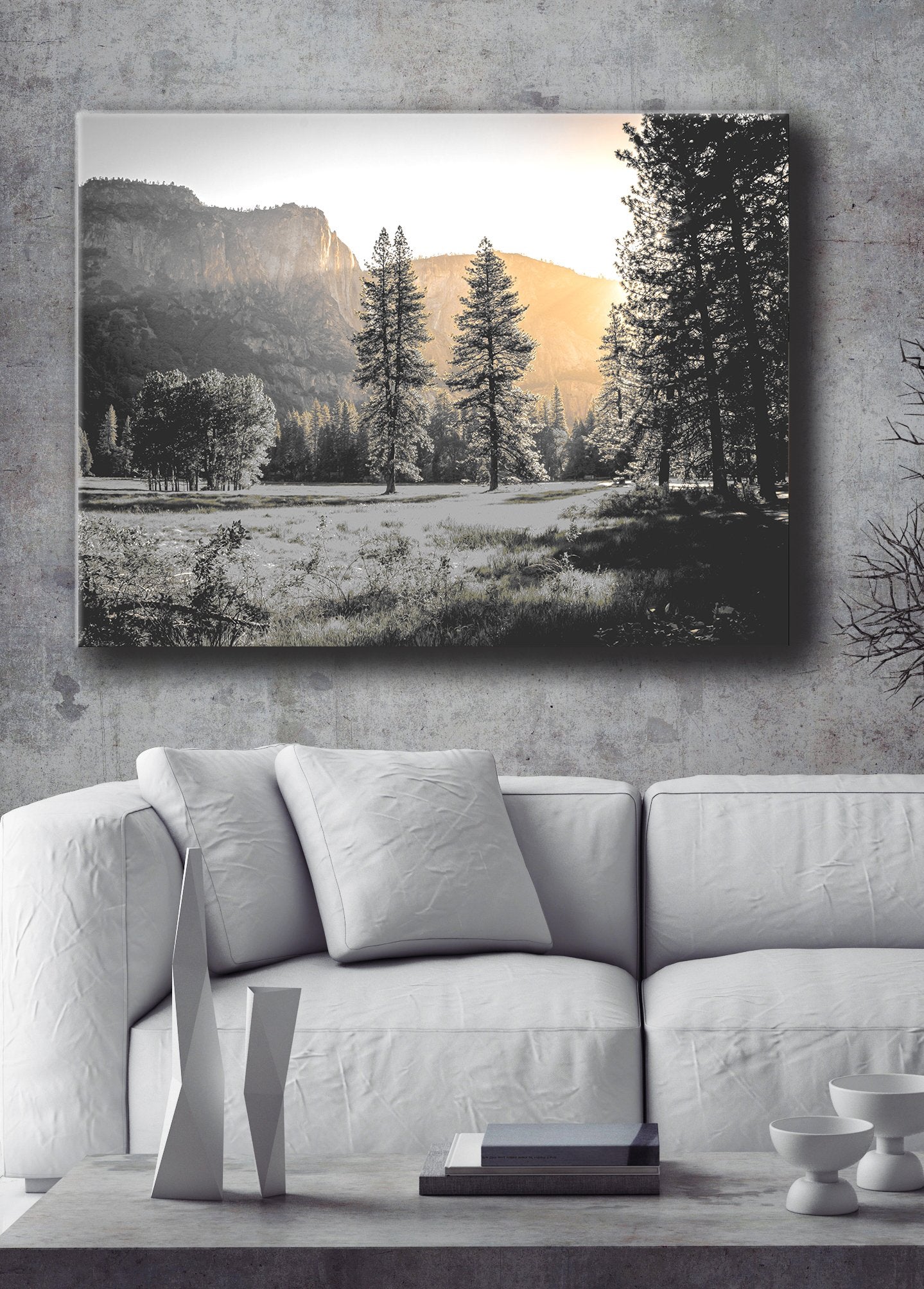 Light up mountain wall art cheap