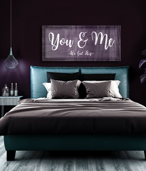 OUTLET SALE- 訳あり品など大放出 you_and_me_We_got_this_purple_ 絵画